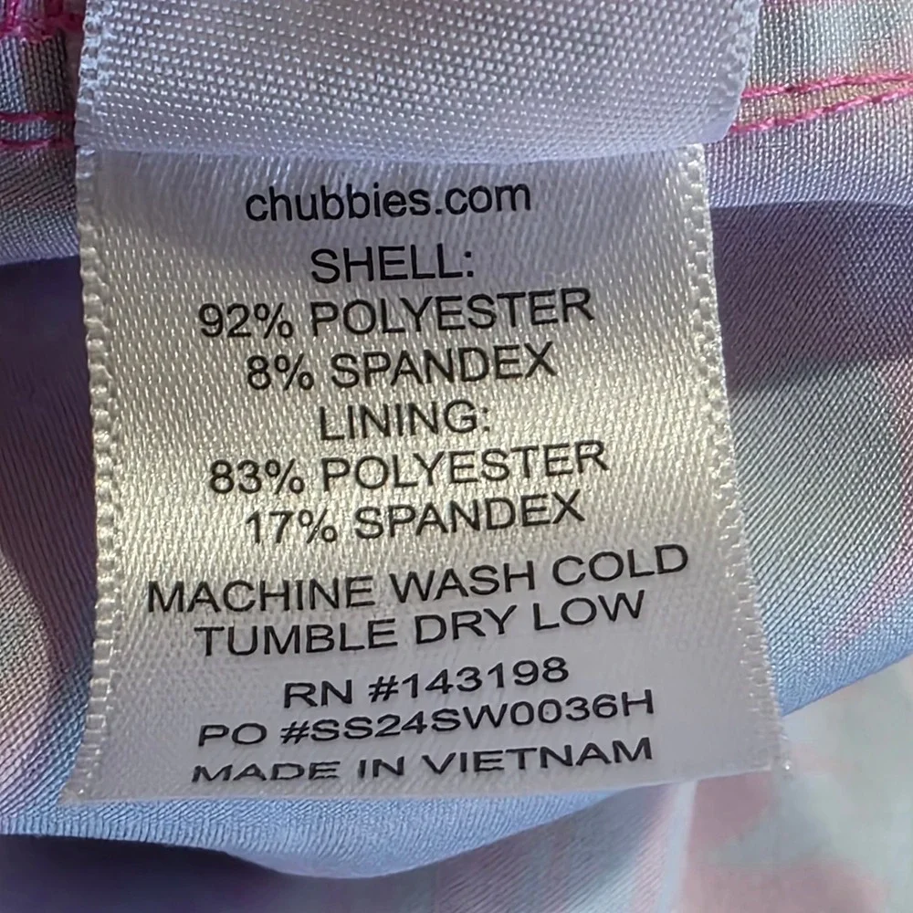 chubbies measurements waist